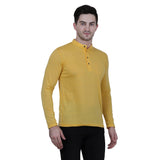 Cotton Blend Solid Full Sleeves T-Shirt