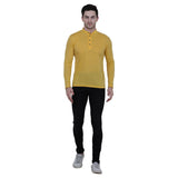 Cotton Blend Solid Full Sleeves T-Shirt